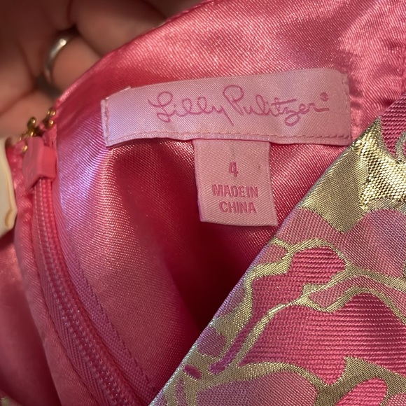 Lilly Pulitzer Raya Floral Strapless Dress, size 4, EUC - Picture 2 of 4